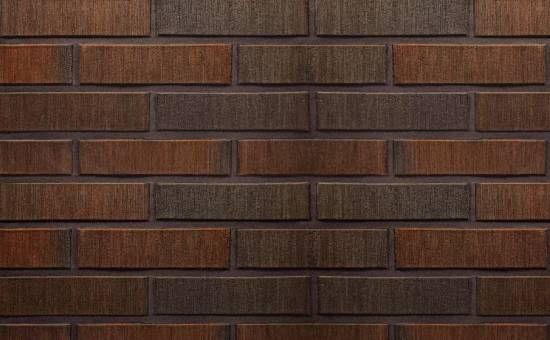 Кирпич облицовочный керамический пустотелый Terca Terra flame редуцированный шероховатый, 250*85*65 мм